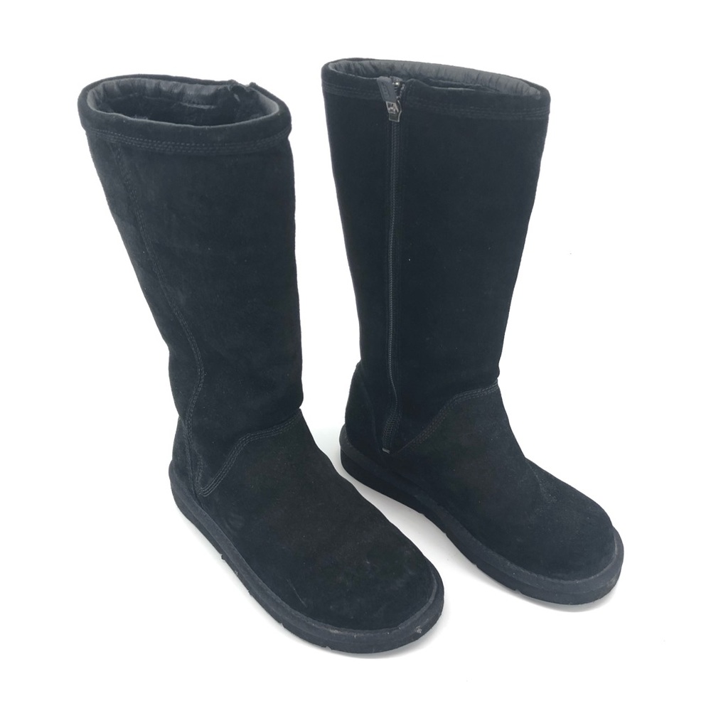 UGGs Women Black Mid Calf Boot Sz 5